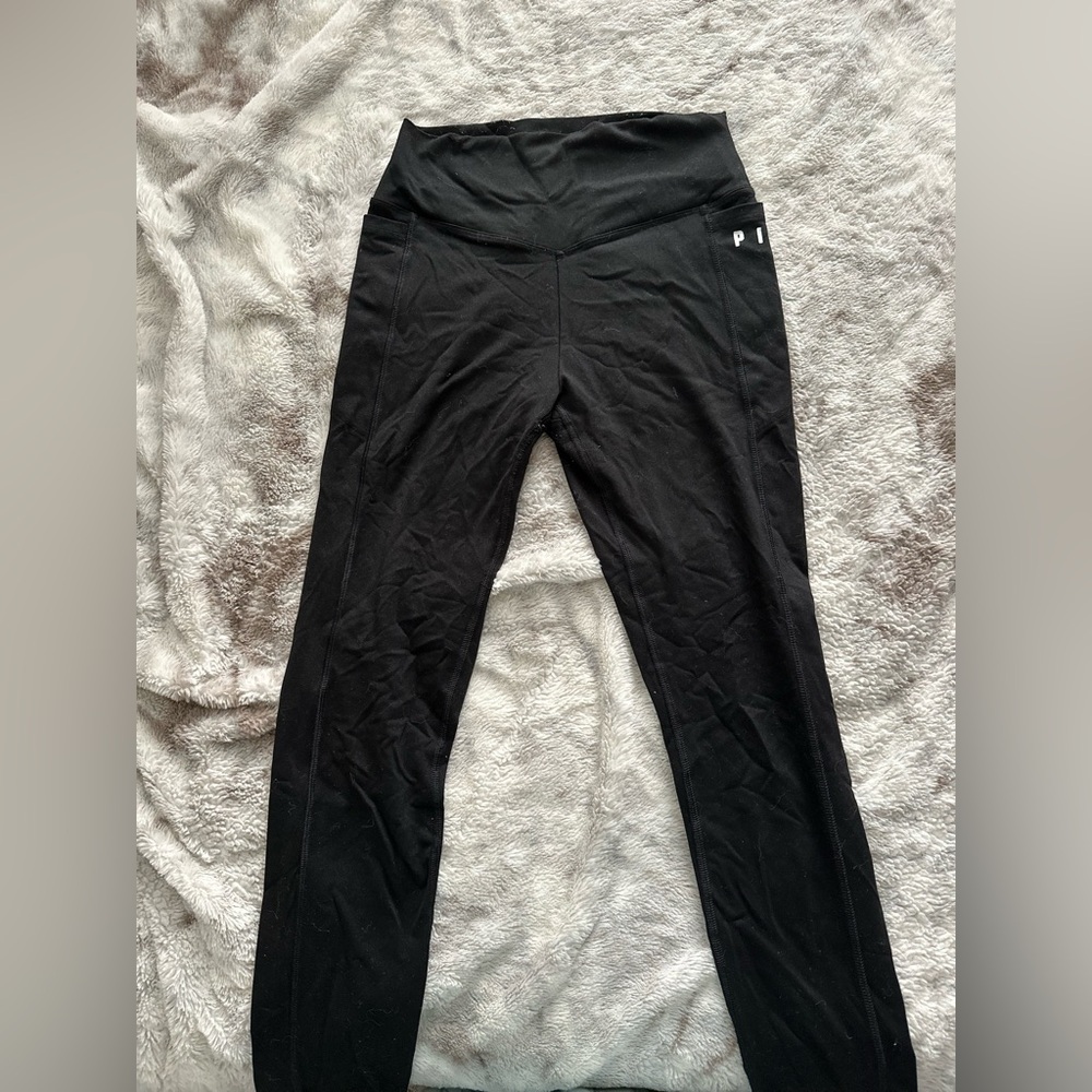 PINK Victoria's Secret Black High Waist Leggings